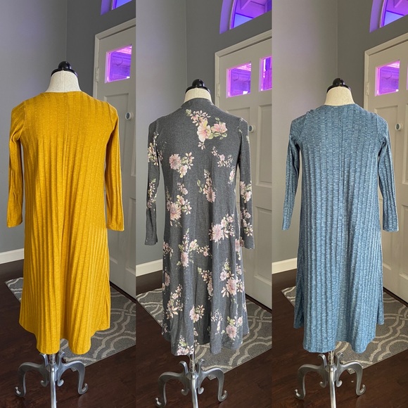 Lularoe Bundle Long Sleeve Open Front Knit Sweater - Picture 2 of 8
